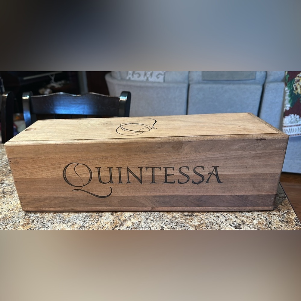 QUINTESSA 2003 WINE WOODEN STORAGE BOX